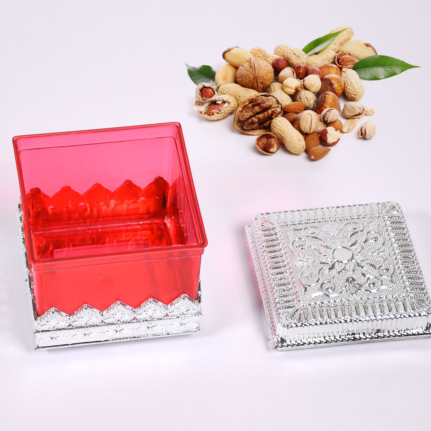 7129 RUBY DRYFRUIT STORAGE CONTAINER ATTRACTIVE DESIGN BOX FOR HOME , GIFTING & KITCHEN USE 7129 RUBY DRYFRUIT STORAGE CONTAINER ATTRACTIVE DESIGN BOX FOR HOME , GIFTING & KITCHEN USE
